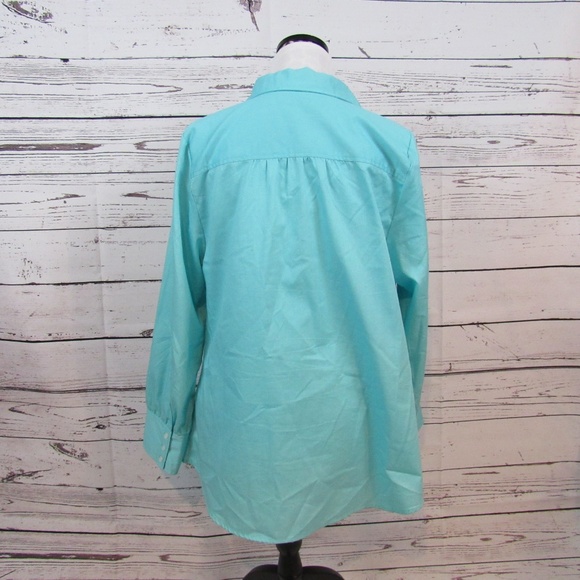 Avenue turquoise The Bedford herringbone top - Picture 4 of 5